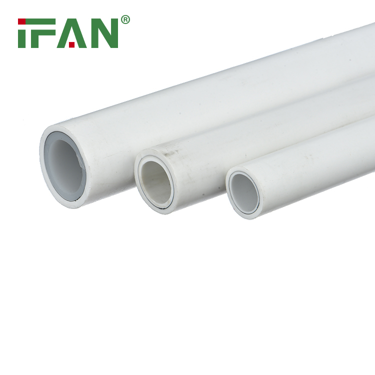 Ifan PPR Plastic Water Pipes Plumbing Materials Water PPR Pipe 20-110mm Pn20 White Color Aluminium Pipe