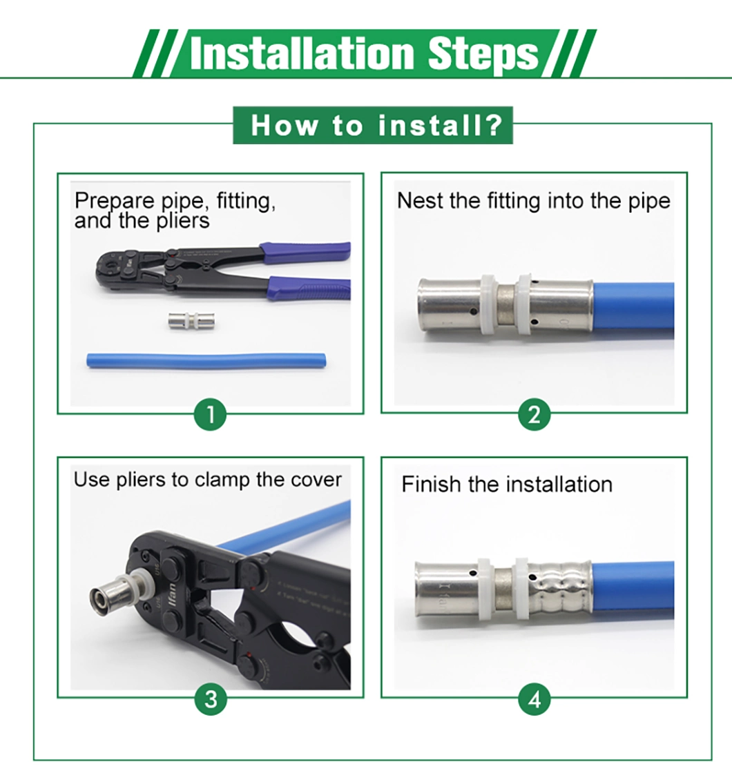 Ifan Pex Fittings Pex Press Fittings for Underfloor Heating Pipe