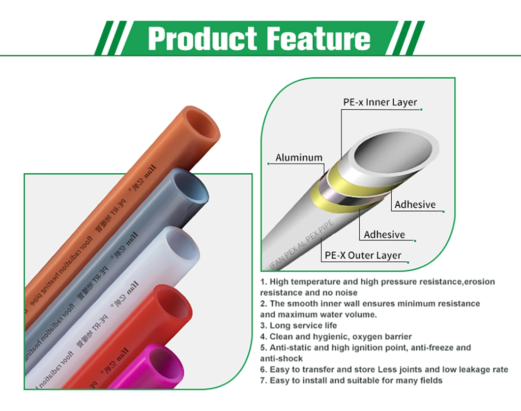 Ifan Floor Heating Pipe and Pex Pipe Pert Pipe for Underfloor Heating Systems